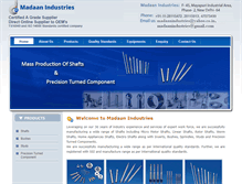 Tablet Screenshot of madaanindustries.com